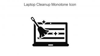 Laptop Cleanup Monotone Icon In Powerpoint Pptx Png And Editable Eps Format