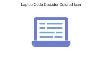 Laptop Code Decoder Colored Icon In Powerpoint Pptx Png And Editable Eps Format