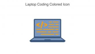 Laptop Coding Colored Icon In Powerpoint Pptx Png And Editable Eps Format