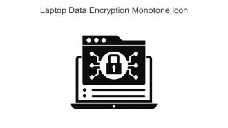 Laptop Data Encryption Monotone Icon In Powerpoint Pptx Png And Editable Eps Format