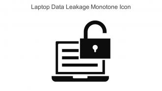 Laptop Data Leakage Monotone Icon In Powerpoint Pptx Png And Editable Eps Format