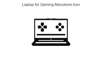 Laptop For Gaming Monotone Icon In Powerpoint Pptx Png And Editable Eps Format