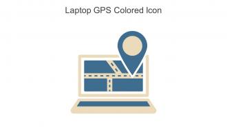 Laptop GPS Colored Icon In Powerpoint Pptx Png And Editable Eps Format