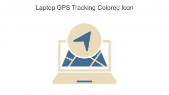 Laptop GPS Tracking Colored Icon In Powerpoint Pptx Png And Editable Eps Format