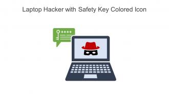 Laptop Hacker With Safety Key Colored Icon In Powerpoint Pptx Png And Editable Eps Format