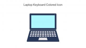 Laptop Keyboard Colored Icon