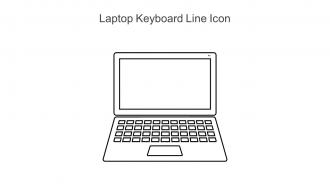 Laptop Keyboard Line Icon