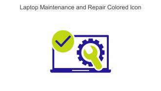 Laptop Maintenance And Repair Colored Icon In Powerpoint Pptx Png And Editable Eps Format