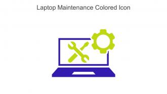 Laptop Maintenance Colored Icon In Powerpoint Pptx Png And Editable Eps Format
