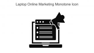 Laptop Online Marketing Monotone Icon In Powerpoint Pptx Png And Editable Eps Format