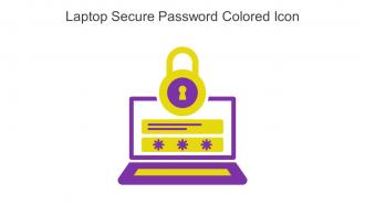 Laptop Secure Password Colored Icon In Powerpoint Pptx Png And Editable Eps Format