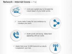 Laptop share phone wifi antenna ppt icons graphics