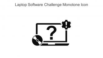 Laptop Software Challenge Monotone Icon In Powerpoint Pptx Png And Editable Eps Format
