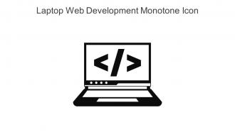 Laptop Web Development Monotone Icon In Powerpoint Pptx Png And Editable Eps Format