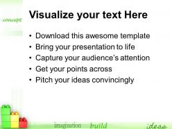 Large building blocks templates play and learn concept children growth ppt slide powerpoint