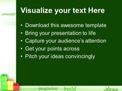 Large building blocks templates play and learn concept children growth ppt slide powerpoint