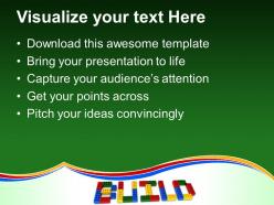 Large building blocks templates word with lego business ppt process powerpoint