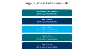 Large business entrepreneurship ppt powerpoint presentation summary outfit cpb