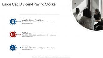 Large Cap Dividend Paying Stocks In Powerpoint And Google Slides Cpb