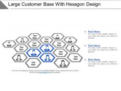 Large customer base with hexagon design
