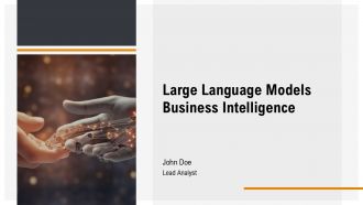 Large Language Models Business Intelligence PPT Sample AT