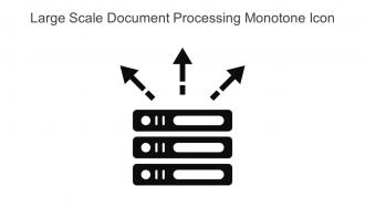 Large Scale Document Processing Monotone Icon In Powerpoint Pptx Png And Editable Eps Format