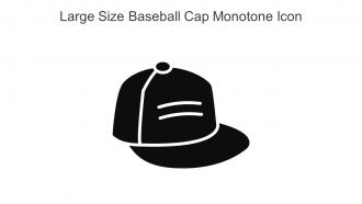 Large Size Baseball Cap Monotone Icon In Powerpoint Pptx Png And Editable Eps Format