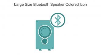 Large Size Bluetooth Speaker Colored Icon In Powerpoint Pptx Png And Editable Eps Format