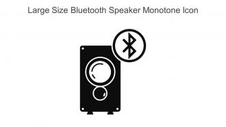 Large Size Bluetooth Speaker Monotone Icon In Powerpoint Pptx Png And Editable Eps Format