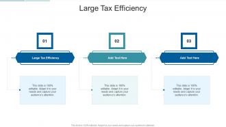 Large Tax Efficiency In Powerpoint And Google Slides Cpb