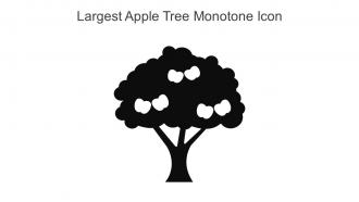 Largest Apple Tree Monotone Icon In Powerpoint Pptx Png And Editable Eps Format