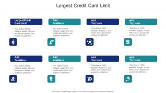Largest Credit Card Limit In Powerpoint And Google Slides Cpb