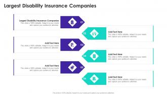 Largest Disability Insurance Companies In Powerpoint And Google Slides Cpb