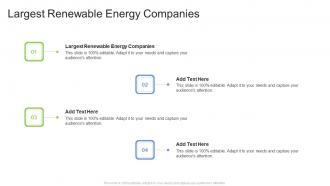 Largest Renewable Energy Companies In Powerpoint And Google Slides Cpb