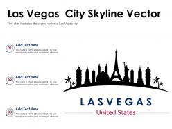 Las vegas city skyline vector powerpoint presentation ppt template