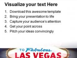 Las vegas sign americana powerpoint templates and powerpoint backgrounds 0311