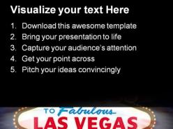 Las vegas sign americana powerpoint templates and powerpoint backgrounds 0311