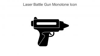 Laser Battle Gun Monotone Icon In Powerpoint Pptx Png And Editable Eps Format