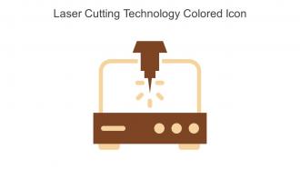 Laser Cutting Technology Colored Icon In Powerpoint Pptx Png And Editable Eps Format