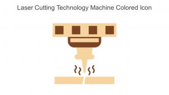 Laser Cutting Technology Machine Colored Icon In Powerpoint Pptx Png And Editable Eps Format