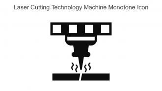 Laser Cutting Technology Machine Monotone Icon In Powerpoint Pptx Png And Editable Eps Format