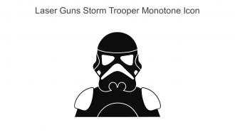 Laser Guns Storm Trooper Monotone Icon In Powerpoint Pptx Png And Editable Eps Format