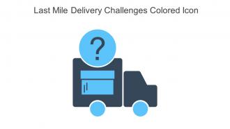 Last Mile Delivery Challenges Colored Icon In Powerpoint Pptx Png And Editable Eps Format