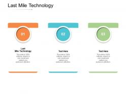 Last mile technology ppt powerpoint presentation layouts show cpb
