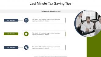 Last Minute Tax Saving Tips In Powerpoint And Google Slides Cpb