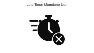 Late Timer Monotone Icon In Powerpoint Pptx Png And Editable Eps Format