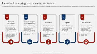 Latest And Emerging Sports Marketing Trends Comprehensive Guide On Sports Strategy SS