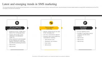 Latest And Emerging Trends In Sms Marketing Sms Marketing Services For Boosting MKT SS V Latest And Emerging Trends In Sms Marketing Sms Marketing Services For Boosting MKT CD V