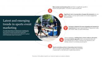 Latest And Emerging Trends In Sports Event Guide On Implementing Sports Marketing Strategy SS V