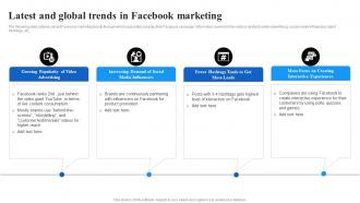 Latest And Global Trends In Facebook Marketing Facebook Advertising Strategy SS V